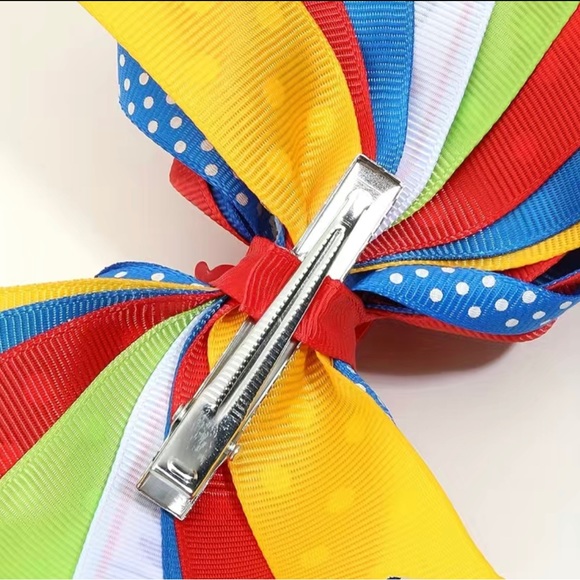 Back To School Bow Hair Clip Perfect Hair Accessory for Baby Toddlers and Girls - Picture 3 of 3